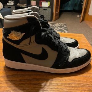 Air Jordan 1. Black and gray